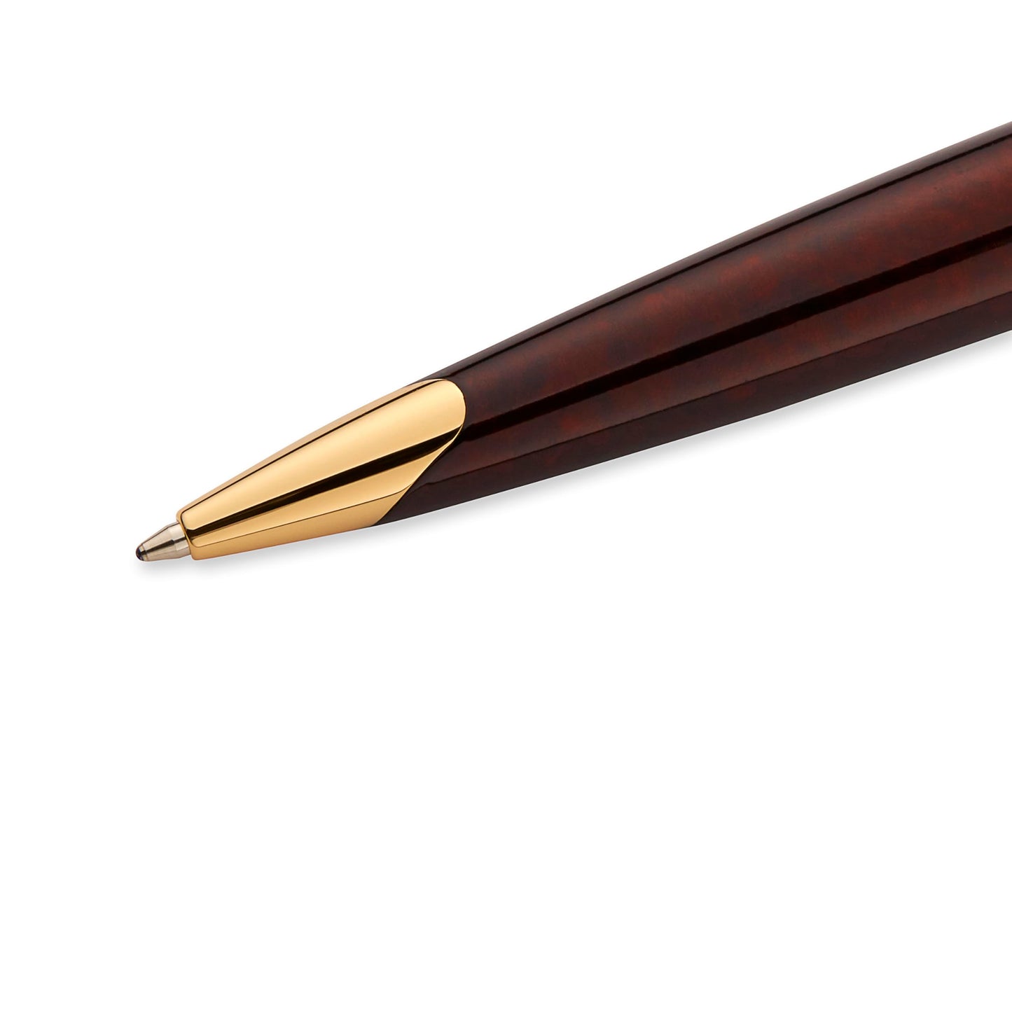 Waterman Carène Ballpoint Pen Marine Amber with 23k Gold Clip Medium Point with Blue Ink Cartridge Gift Box