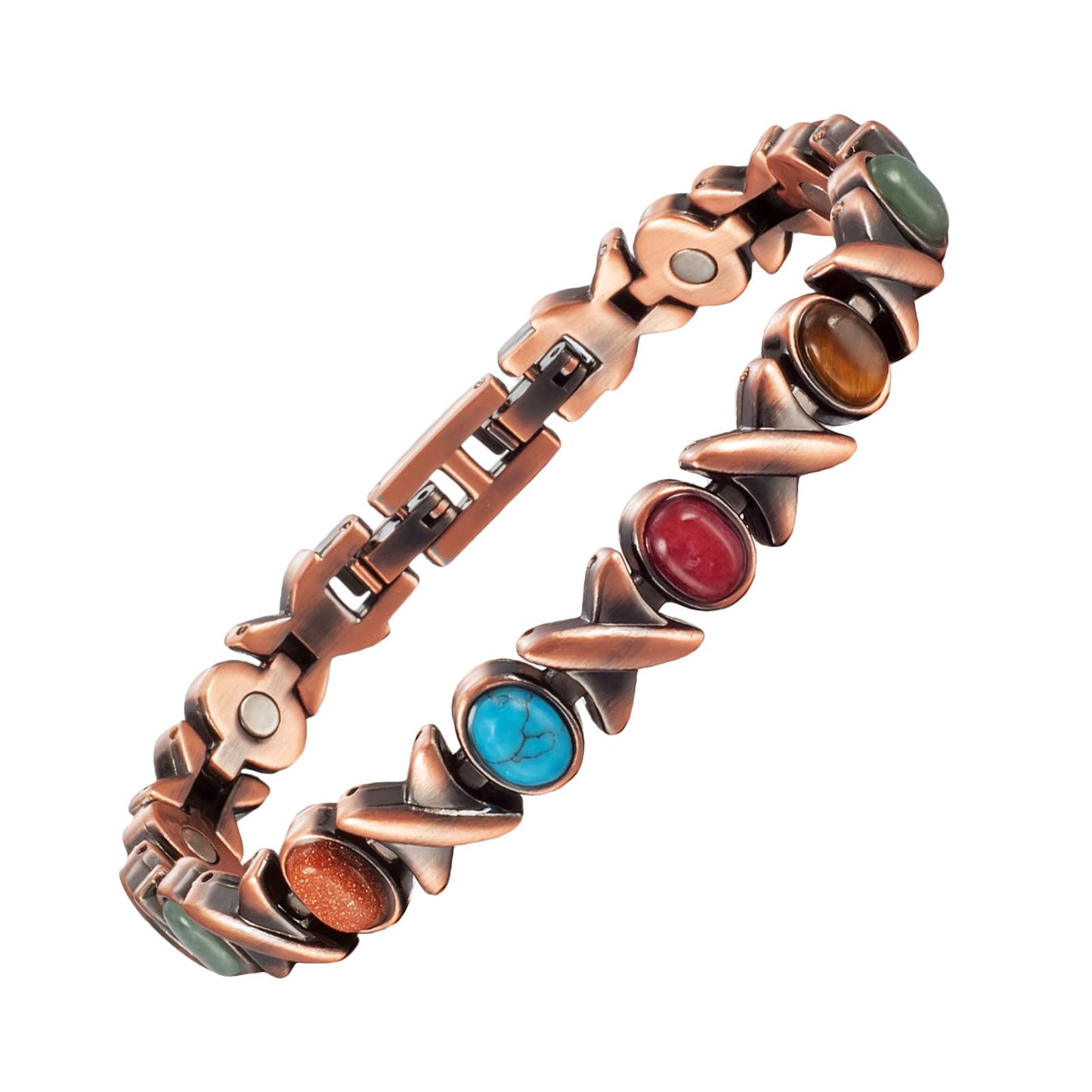 EnerMagiX Copper Anklet for Women, Pure Copper Magnetic Anklet Bracelet, with 3500 Gauss Effective Magnet