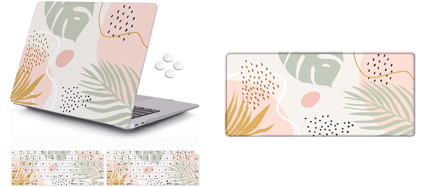 iCasso Desk Mat, Extended Gaming Mouse Pad (35.4x15.7 in), & Compatible with MacBook Air 13 Inch Case 2020 2019 2018 Release A2337 M1/ A1932/A2179 with Retina Display Touch ID-Molandi