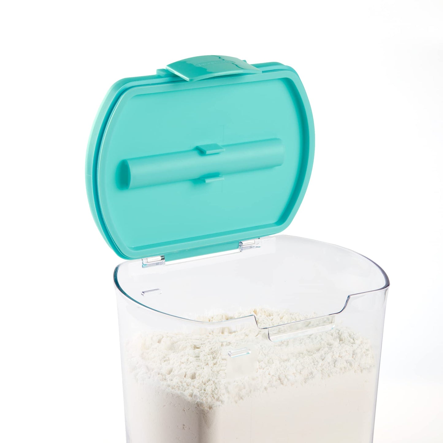 Progressive ProKeeper Baker's Airtight Kitchen Storage Canister Container Set for Flour, Sugar & More, Keeps Ingredients Fresh, with Accessories (Turquoise, 6- Piece)