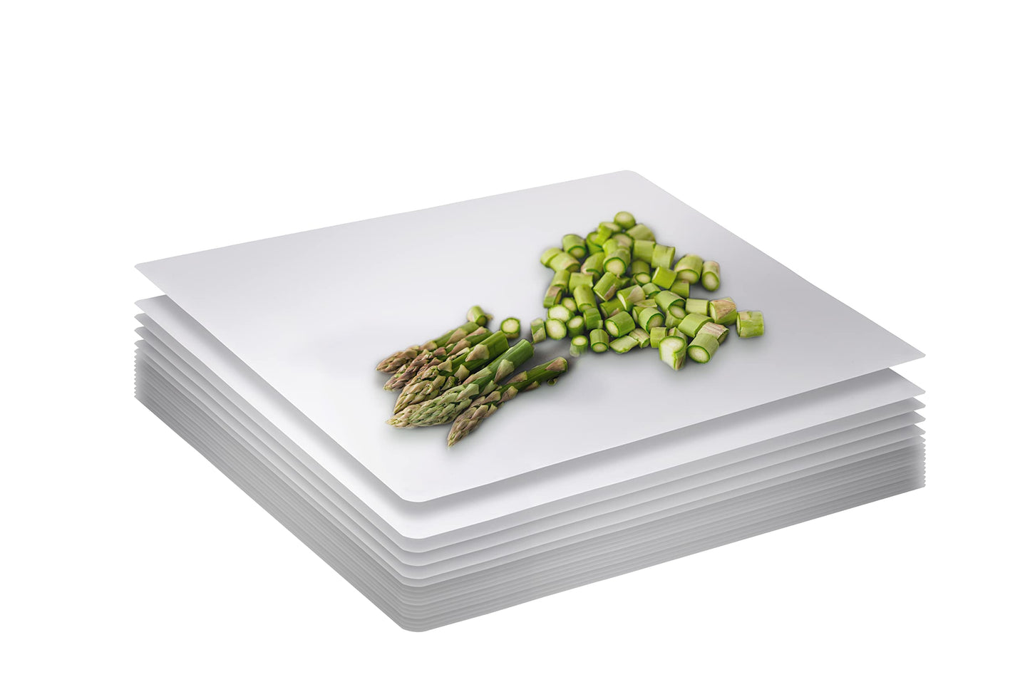 Crown Display 50 Count Premium Quality Disposable Cutting Boards ~10 Inch X 13.5 Inch Disposable Sheets For Kitchen And Commercial Use ~ Patent Pending ~ Recyclable Disposable Cutting Board Sheets
