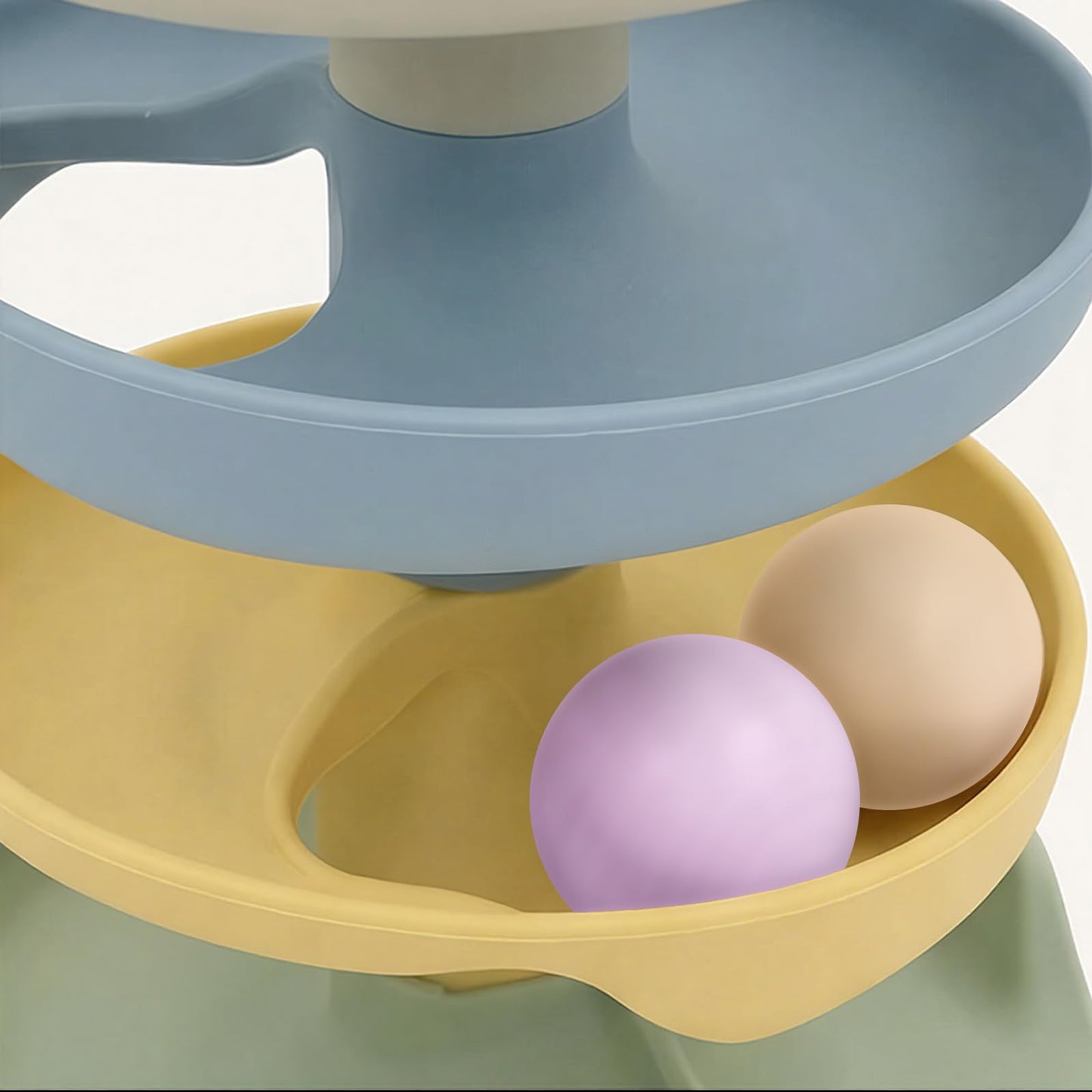 Little Rawr Silicone Ball Drop Tower Toy for Toddlers, 4-Tier Rolling Ramp Track with Wooden Balls, Soft Food-Grade Silicone Montessori Toy for Early Learning, Fine Motor Skill Development, Ages 1–3