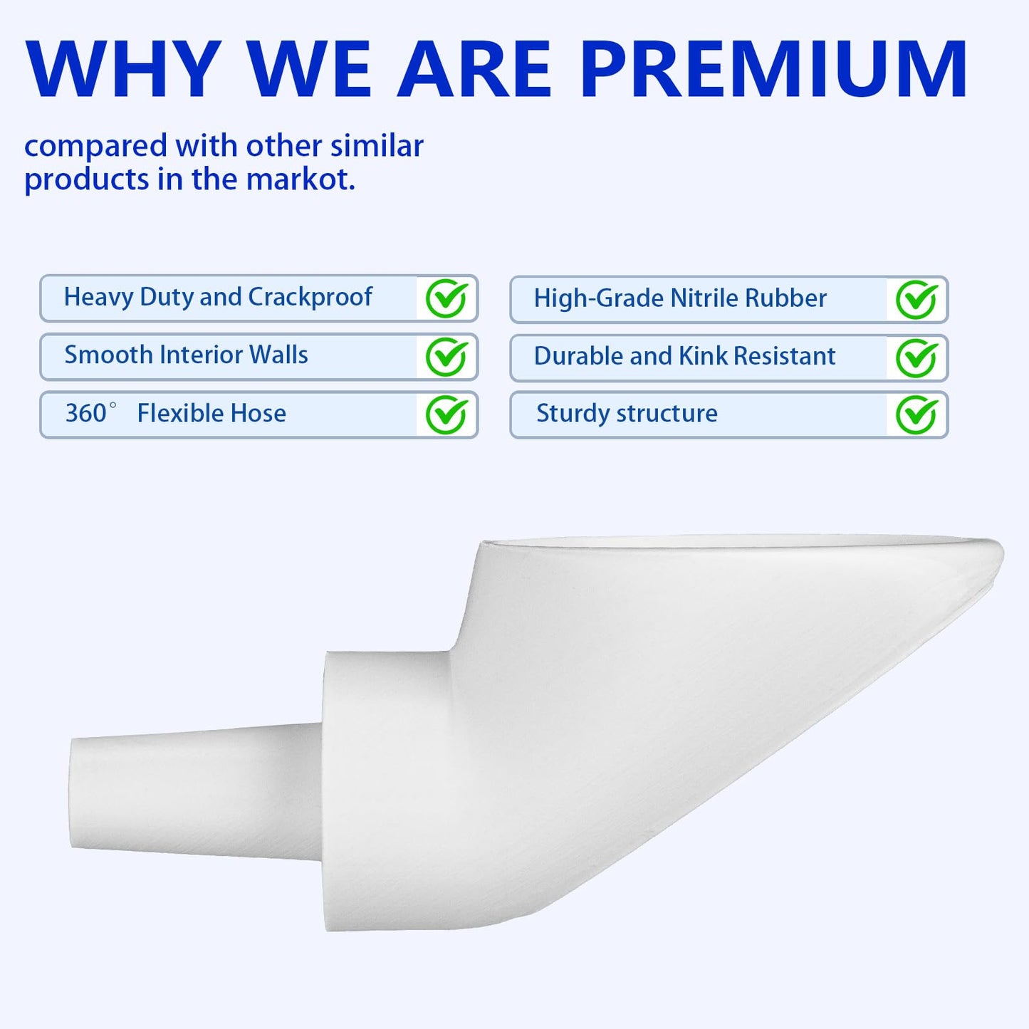 RV Water Tank Filling Funnel - 100mm Wide Mouth with Anti-Spill Design for Campers