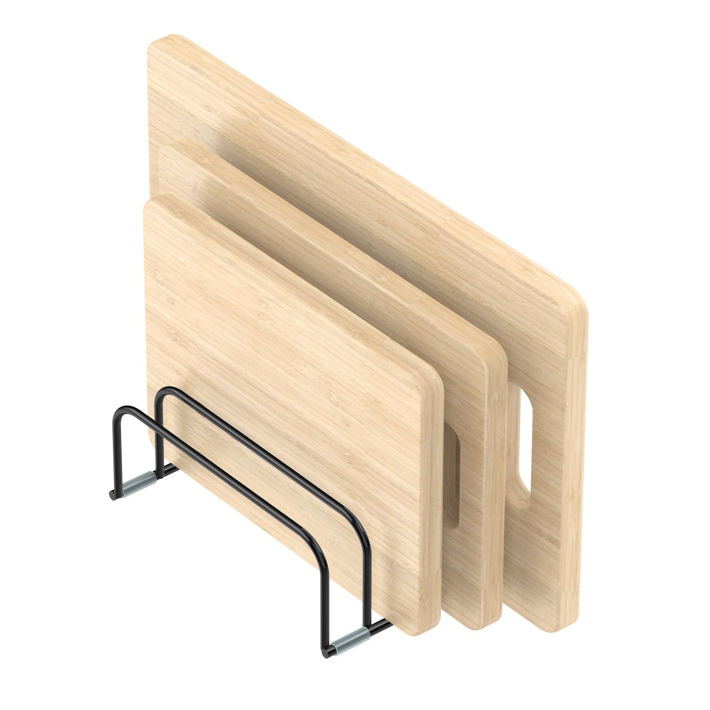 KORRTFID Cutting Board Storage Rack, Compact Cutting Board Organizer, Chopping Board Storage Stand Rack, Bakeware & Cookie Pan Sheets Organizer (1.0 Inch Width Slots)