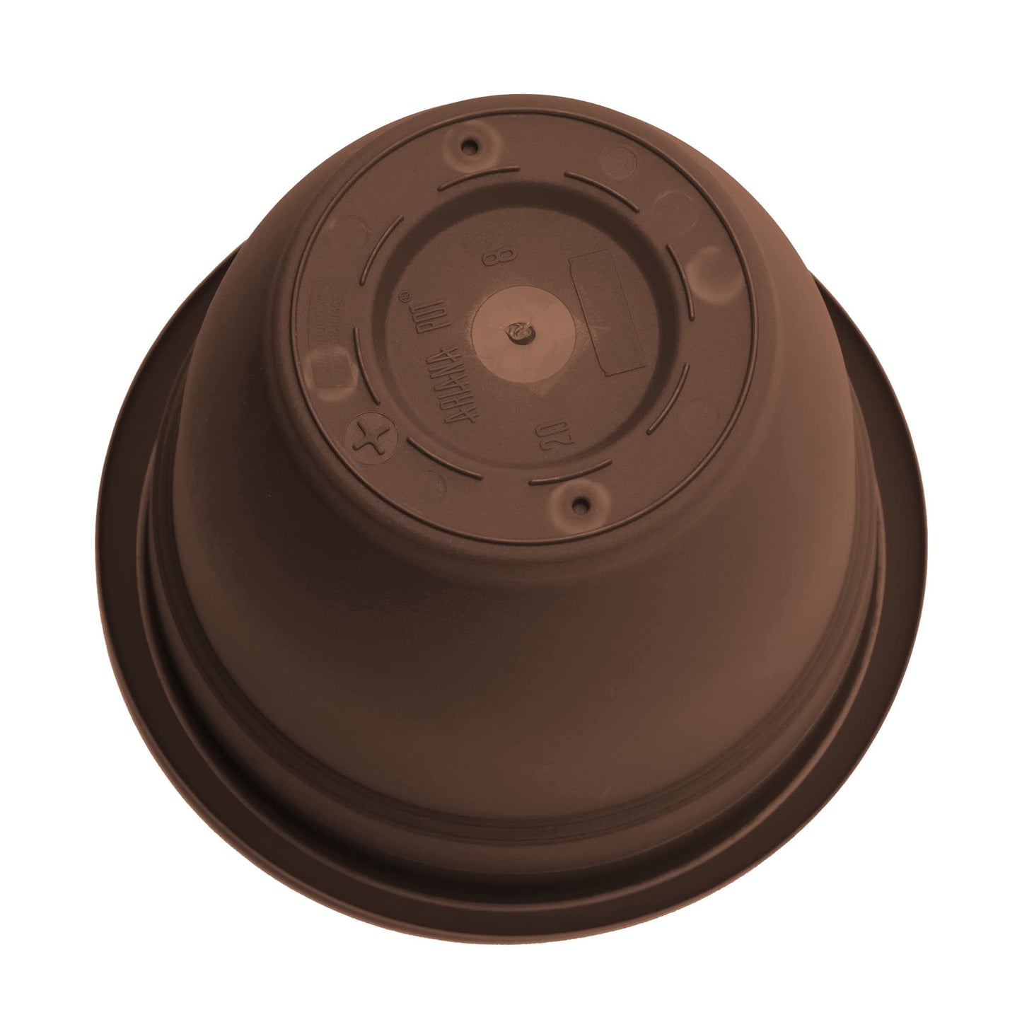 Bloem Ariana Self Watering Planter: 16" - Chocolate - Durable Resin Pot, for Indoor and Outdoor Use, Self Watering Disk Included, Gardening, 6 Gallon Capacity