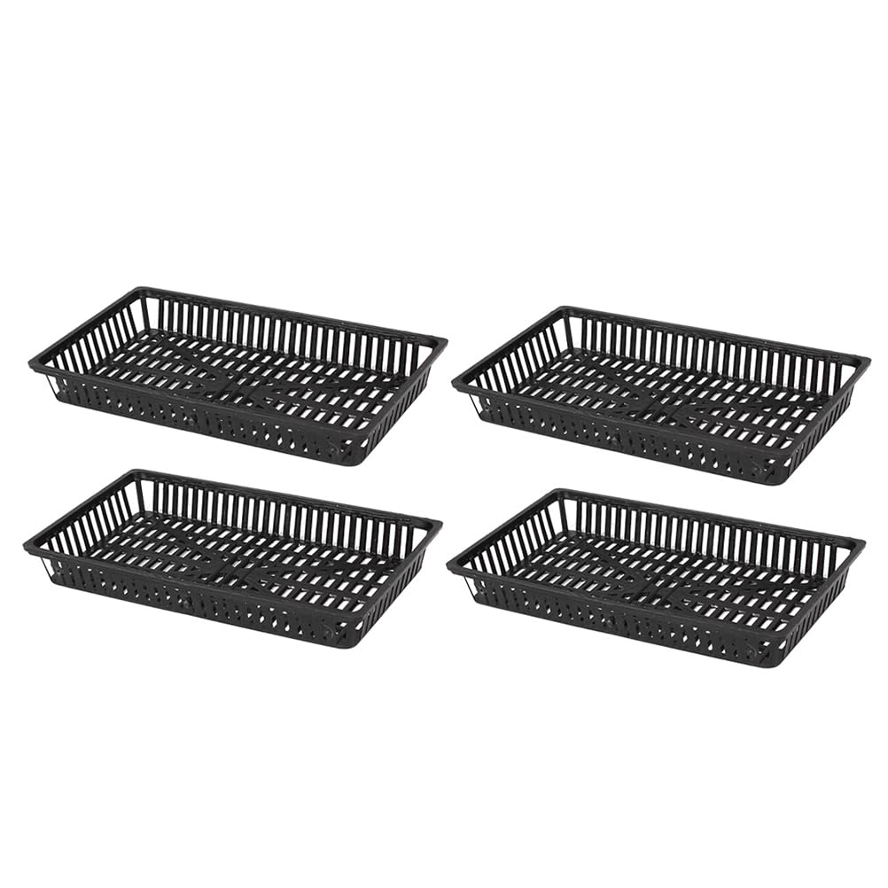 Yardwe 10-Pack Aquarium Planting Baskets Plastic Aquatic Plant Pots with Drainage Holes for Fish Tank Water Grass and Pond Plant Growth