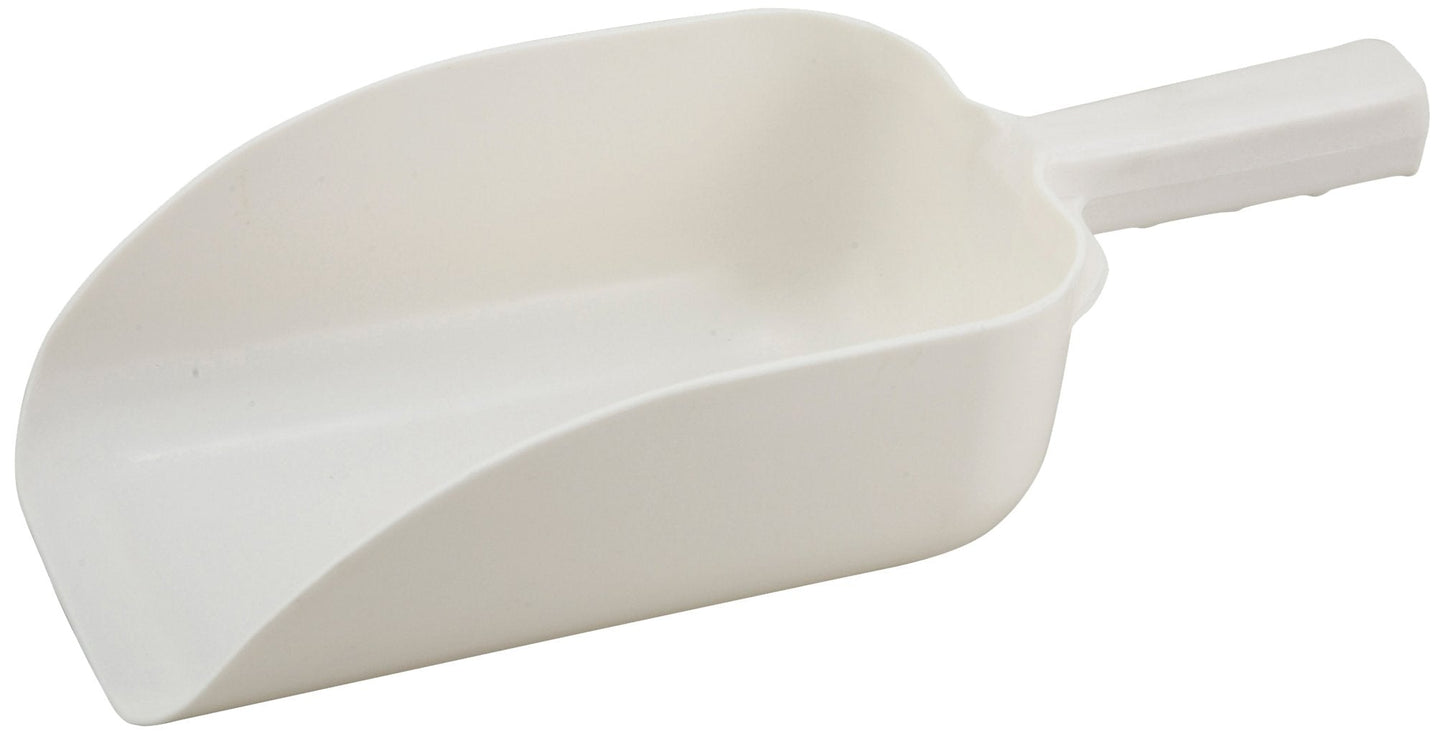 Winco 64oz Plastic Scoop, White