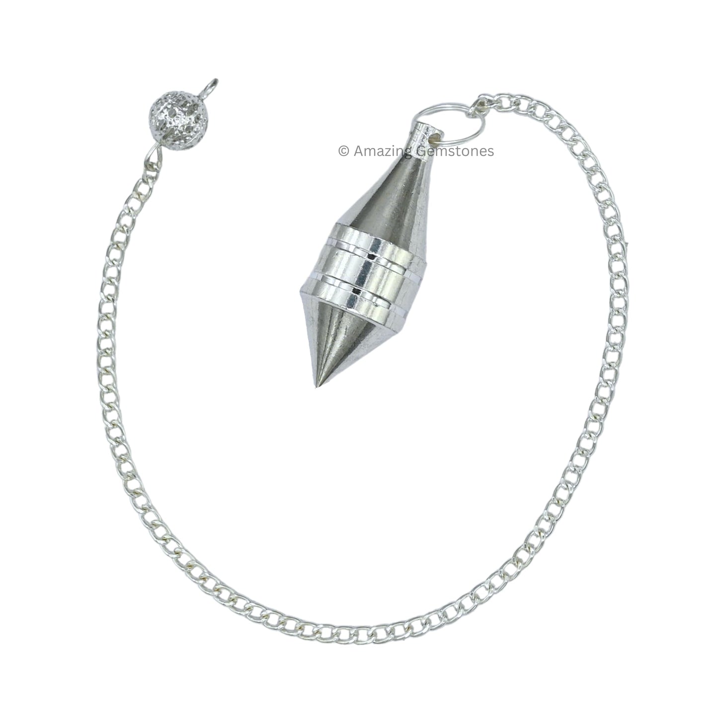 Amazing Gemstone Healing Metal Pendulums for Divination, Silver Drum Cone Steel Copper Pendulum High Energy Pendulo de Bronce Pendulos de Mesa MP64