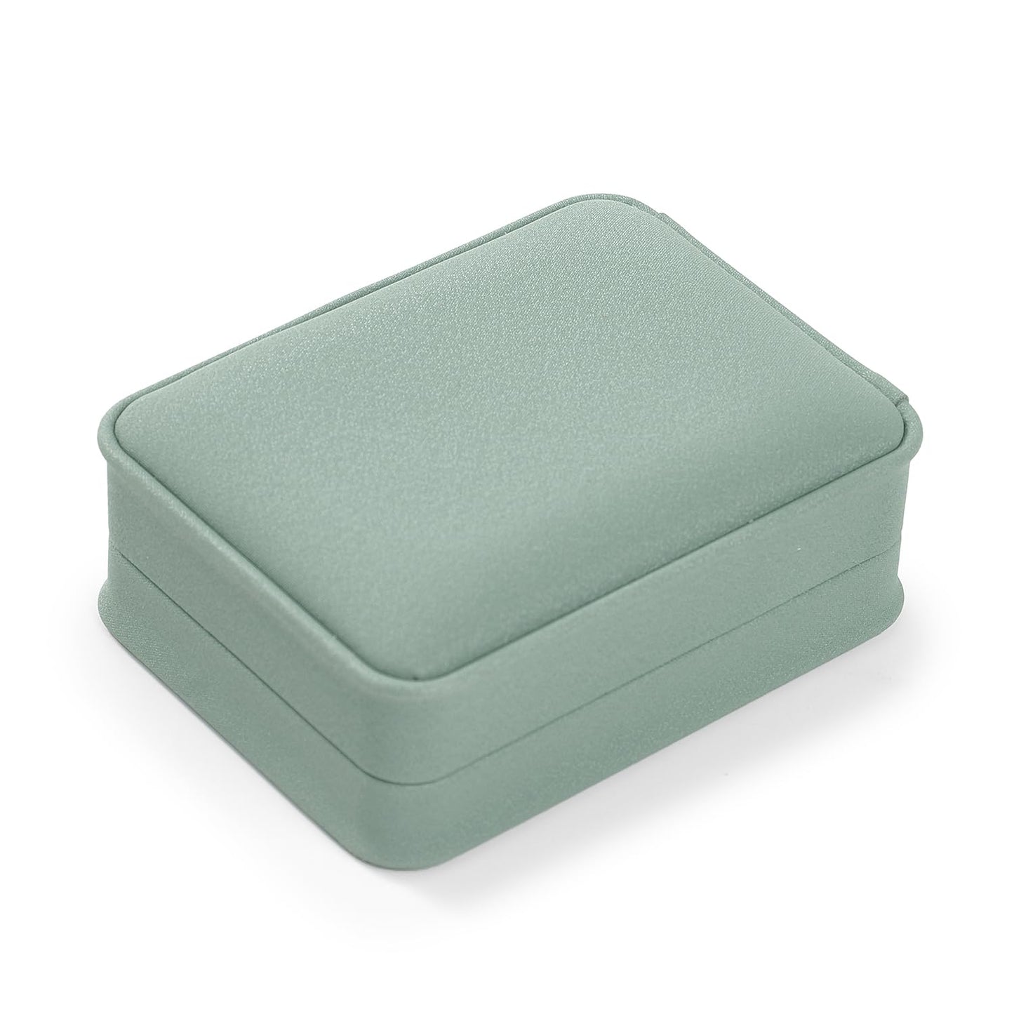 Papten T-style PU Leather Earring Box Velvet Interior Jewelry Gift Boxes Earring Case Holder Display Storage for Birthday, Wedding, Mother's Day, Valentine's Day (Green)