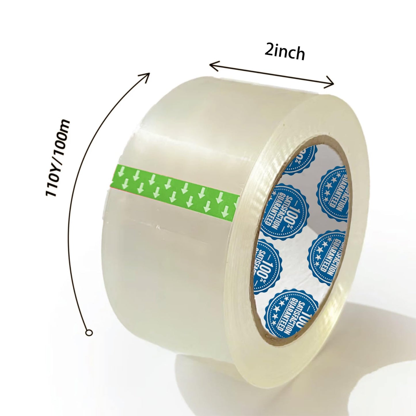 2 Inch x 110 Yards Packing Tape（36 Rolls）, Clear Shipping Tape for Boxes, Strong Adhesive for Packaging, Sealing, Moving, Storage，Lightweight Packing
