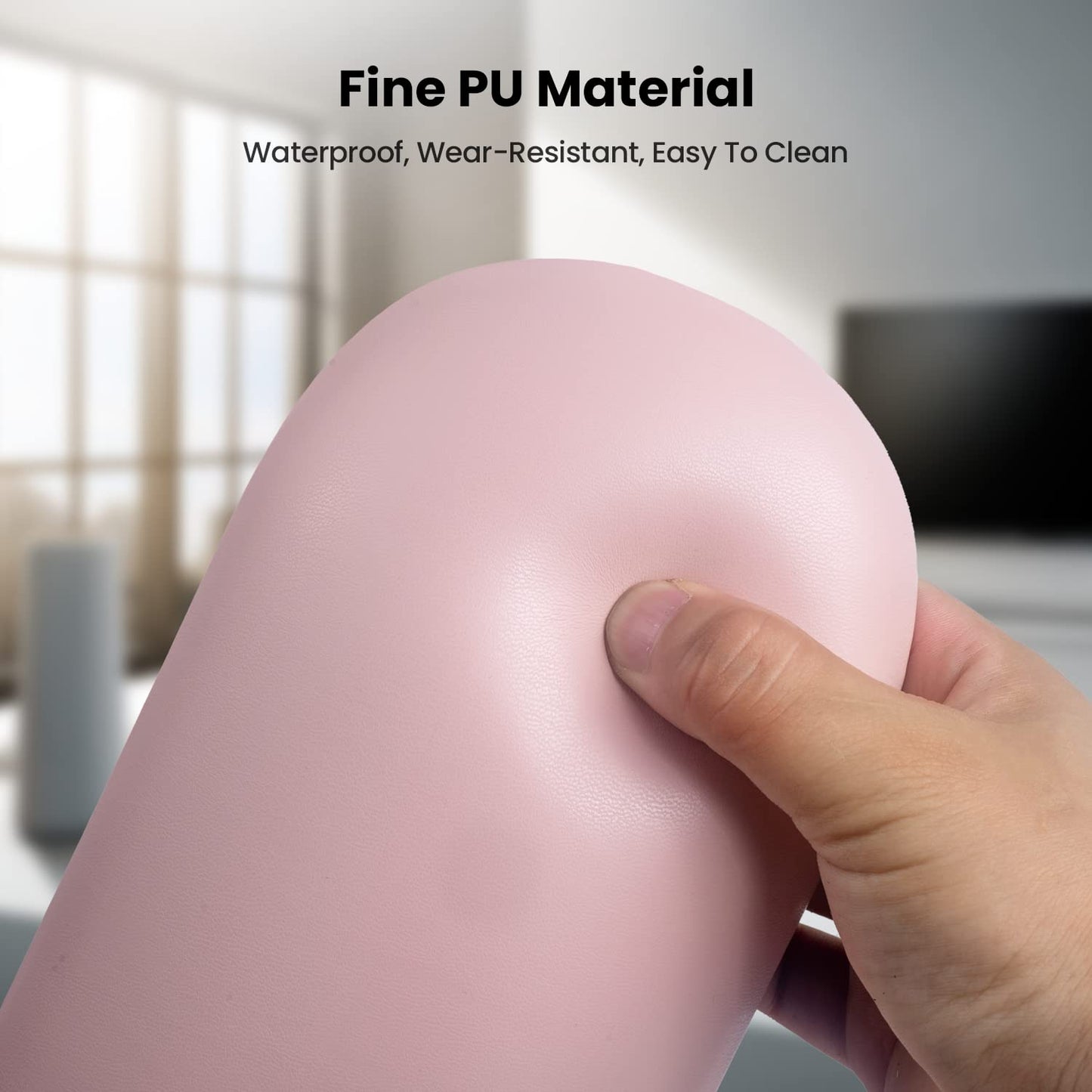 MERTERFLY Nail Arm Rest Pillow and Mat Luxury Salon Manicure Armrest Cushion Nail Art Hand Holder Manicure Hand rest Cushion Pad Tool for Nail Tech Manicurist (With Mat, Pink)