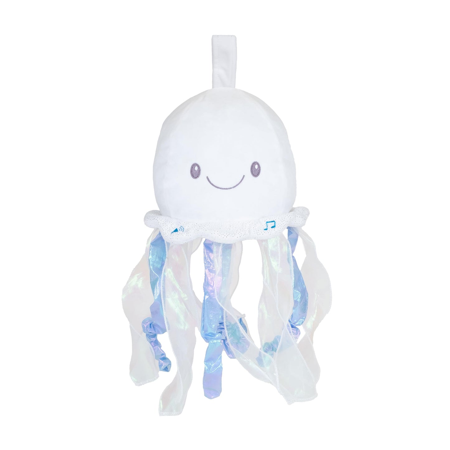 Cuddle Barn - LullaBabies Glimmer The Jellyfish Animated Musical Stuffed Animal Fish Plush Toy for Babies with Night Light Glow, Volume Control, 12 inches