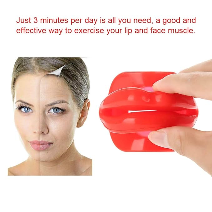 ZJchao Lip Trainer, Face Slim Exerciser Muscle Lips Trainer Tightener Silicone Face Lifting Lip Exerciser Mouth Muscle Tightening Tool Face Exercise Lips Trainer Face Beauty Tools for