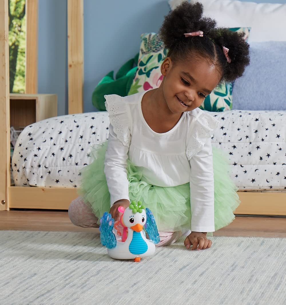 Playskool Glo Friends - Hugbug & Harmony Pop, Push & Roll! - Swan Vehicle - Glowing Bug - SEL Toy - Ages 2+
