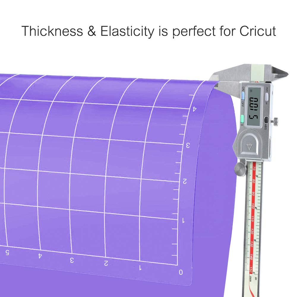 REALIKE StrongGrip Cutting Mat Compatible with Cricut Maker 3/Maker 4/Maker/Explore 3/4/Air 2/Air/One(3 Mats,12x24 inch) Purple Strong Adhesive Non-Slip Cut Mats for Crafts