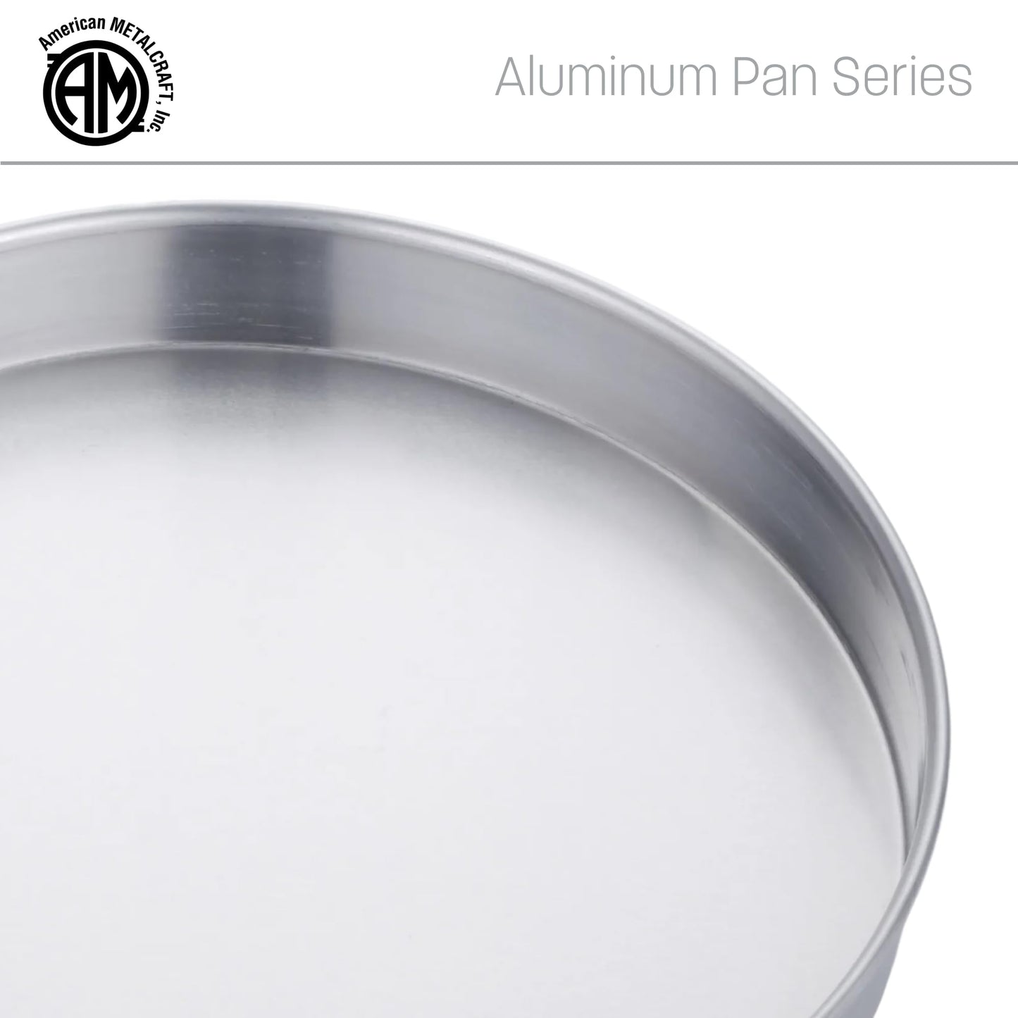 American Metalcraft A80162 Straight-Sided Pan, Aluminum, 16" Dia., 2" H