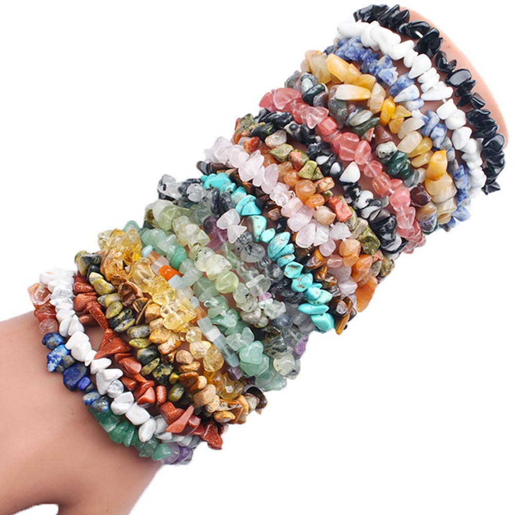 Natural Chip Stone Beads Unakite 5-8mm About 400 Pieces Irregular Gemstones Healing Crystal Loose Rocks Bead Hole Drilled DIY for Bracelet Jewelry Making Crafting (5-8mm, Unakite)