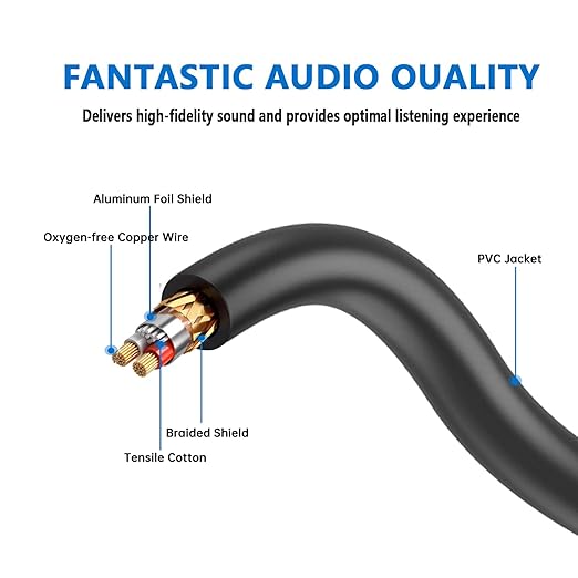 Seefeful XLR Splitter Cable, 1 Female to 2 Male Patch Y Cable, Balanced Microphone Splitter Cord Audio Adaptor (11.8 Inches)