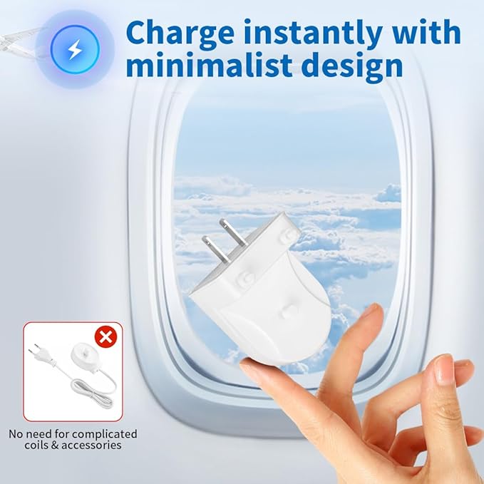 Wall Charger for Philips Sonicare Electric Toothbrush, Wireless Electric Toothbrush Wall Charger for Philips Sonicare HX6100/ HX3000/ HX6000/ HX8000/ HX9000 Series, White