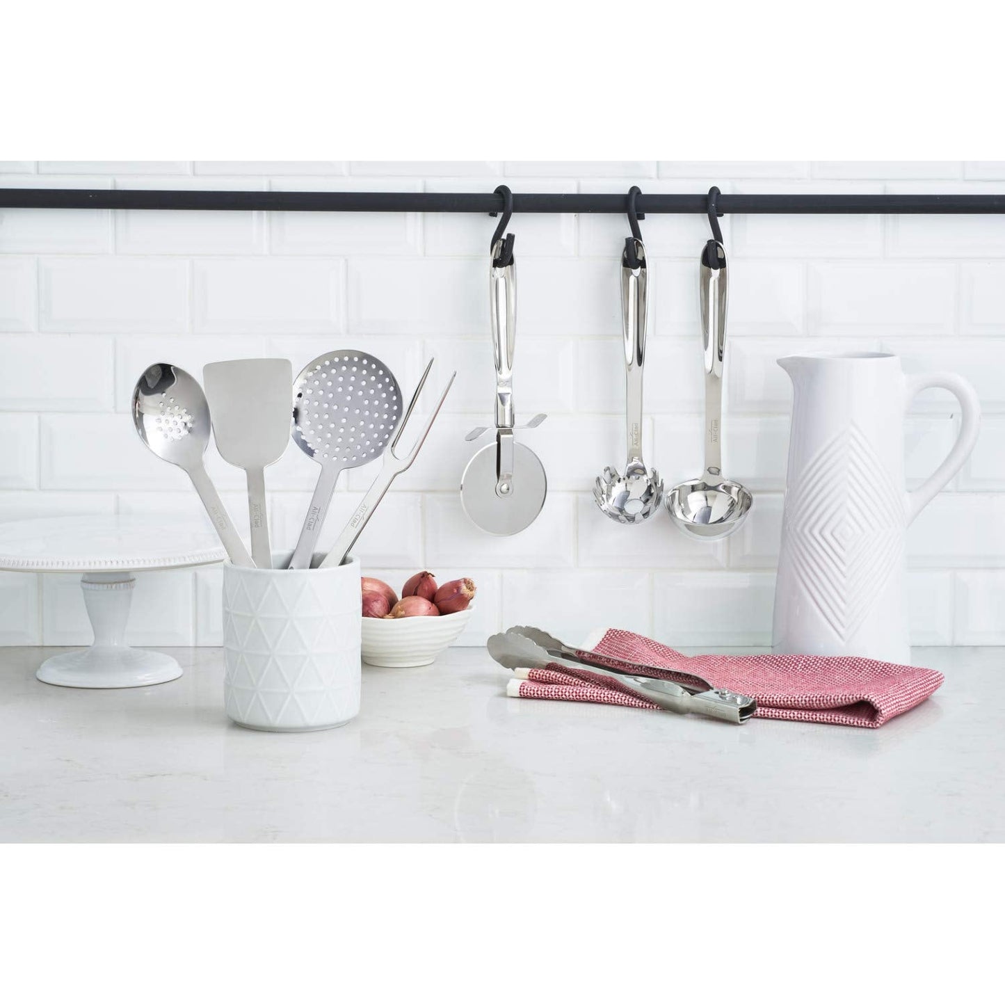 All-Clad Specialty Stainless Steel Kitchen Gadgets Locking Tongs Kitchen Tools, Kitchen Hacks Silver
