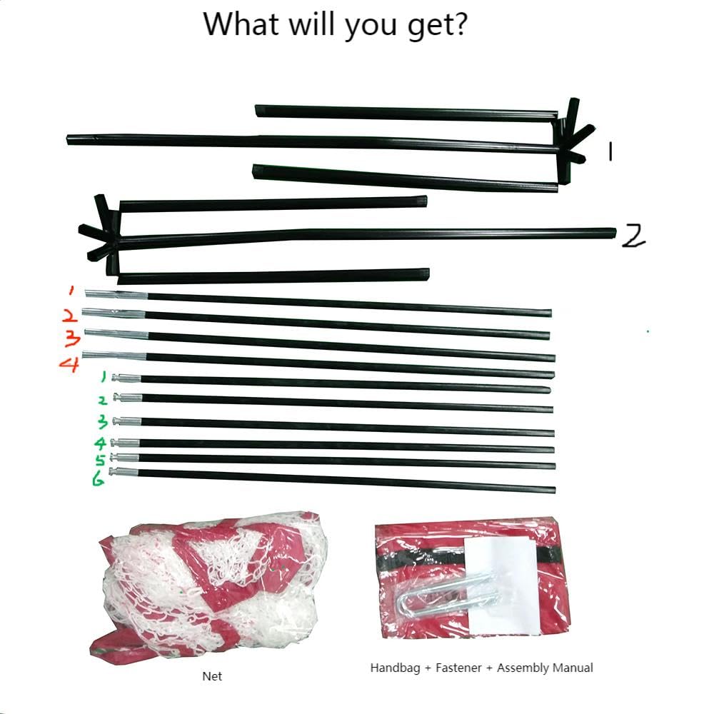 Nets for Tennis Ball Machine(10lb),Ball Recycling Net Also for Baseball/Golf/Cricket(Diameter<2.95in),Portable and Easy to Disassemble;Solo Practice Tennis Indoor&Outdoor(New)