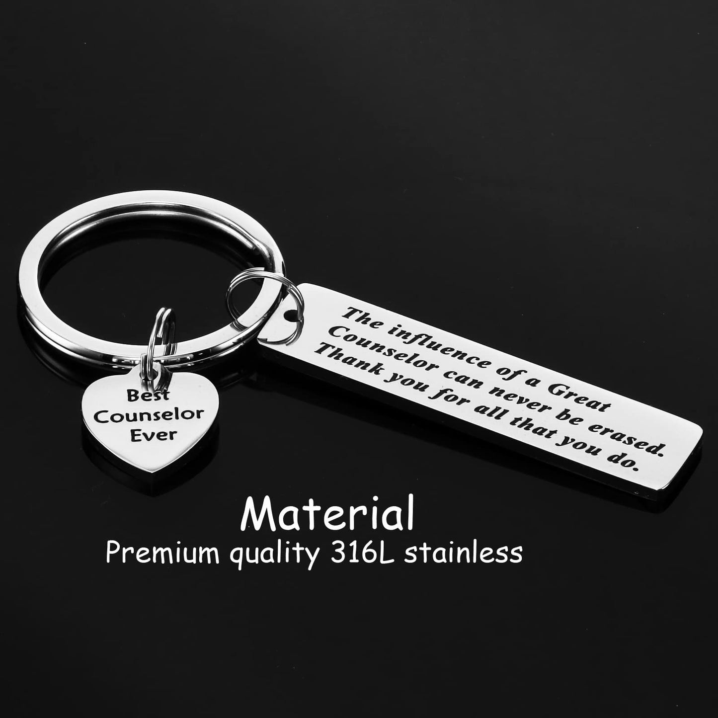 Kivosliviz Mental Health Counselor Gifts Keychain - Gift for School Counselor Key Chain