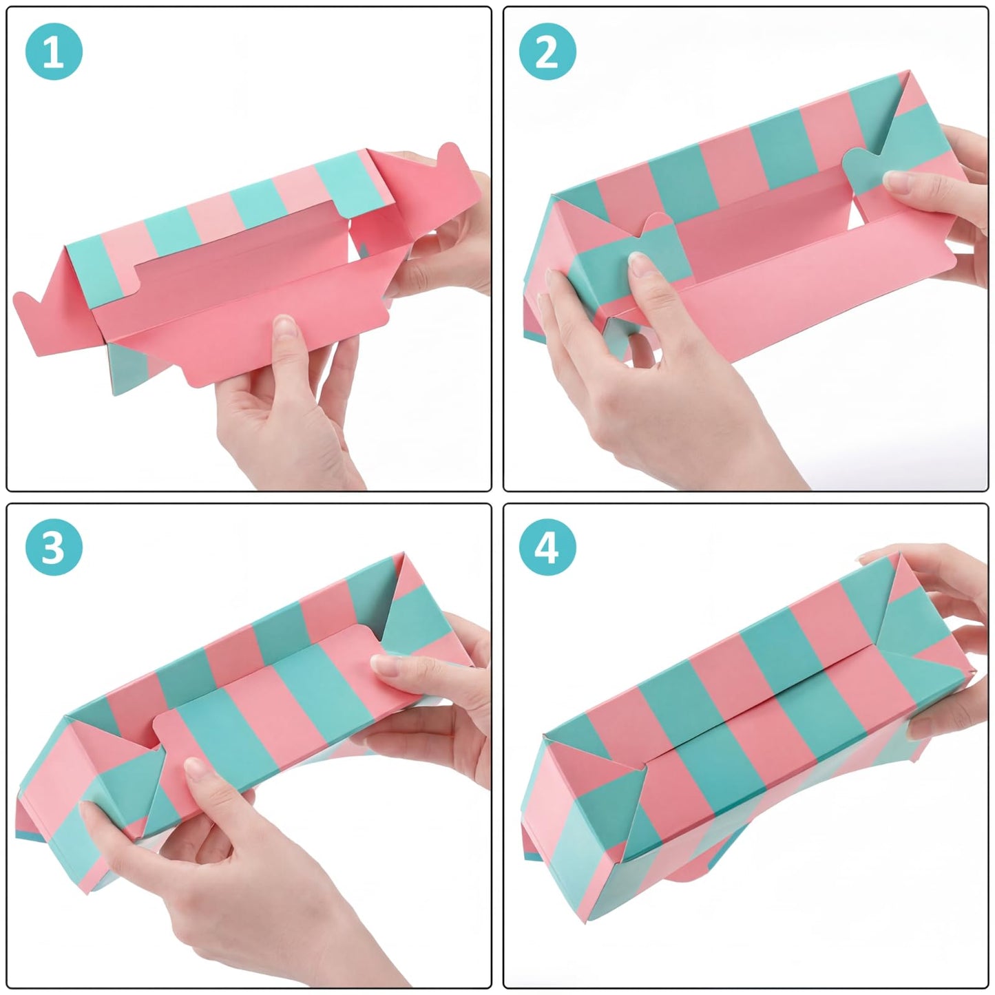 Elsjoy Set of 10 Florist Bouquet Envelope Boxes, 10 Styles Flower Bouquet Packaging Gift Paper Boxes for Wedding, Valentine's Day, Mother's Day