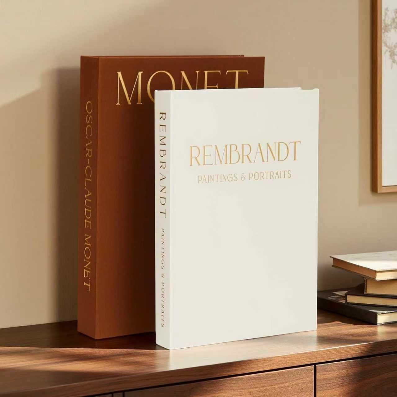 Nisdfeal Faux Decorative Books with Hidden Storage – Classic Linen Aesthetic Boxes for Home Decor, Shelf Styling, Coffee Table Display, and Gift Scene Use