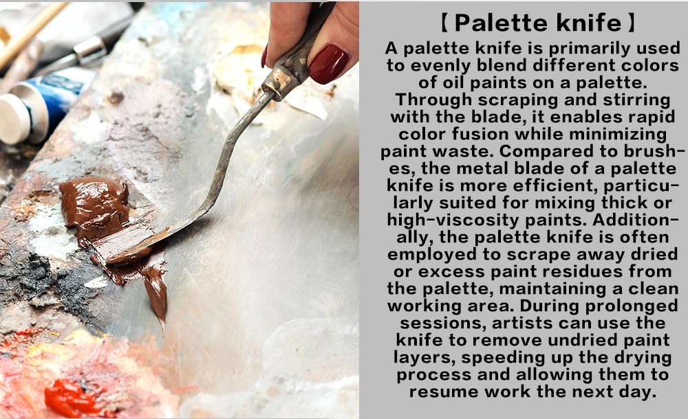 Mcenzinen 20 Pcs Paint Brushes, Professional Acrylic Paint Brush Set Artists Complete Range of Sizes with Palette Knife & Canvas Bag for Acrylic, Oil, Watercolor, Gouache