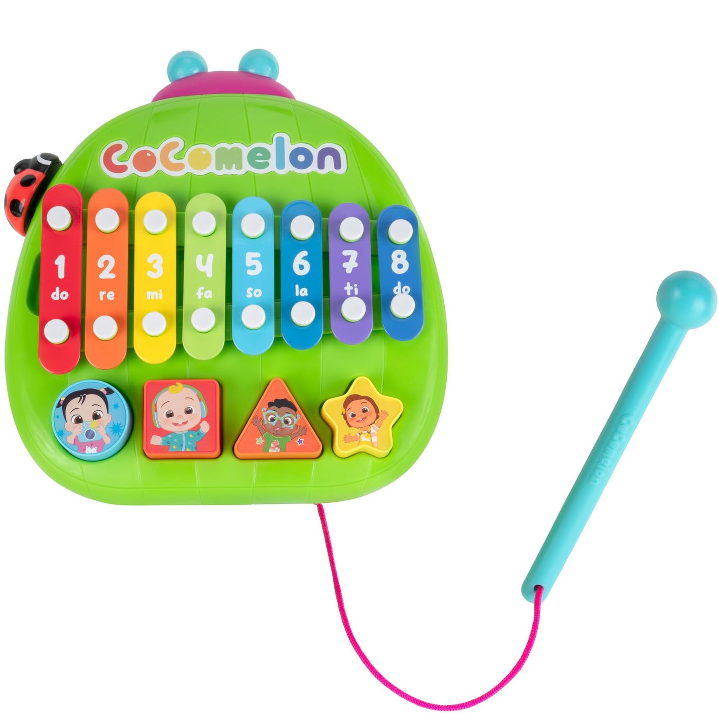 CoComelon Shape ‘N Sort Xylophone - Identify Shapes and Play Music - Favorite CoComelon Characters - Toys for Kids, Toddlers, and Preschoolers