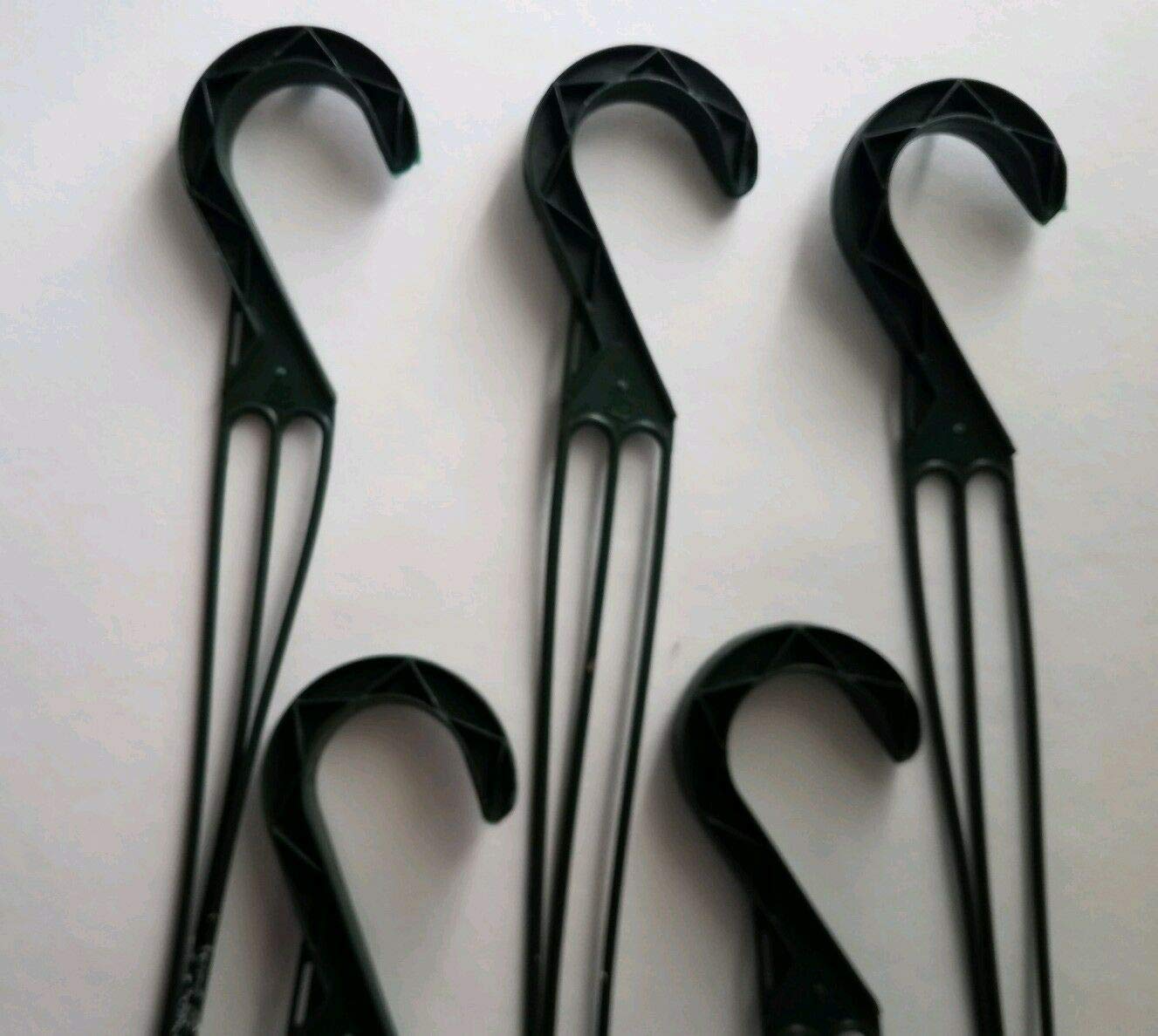 OTRIEK Green Replacement 3 Strand Plastic Hangers (Set of 5) for 45cm/17.7" Hanging Baskets