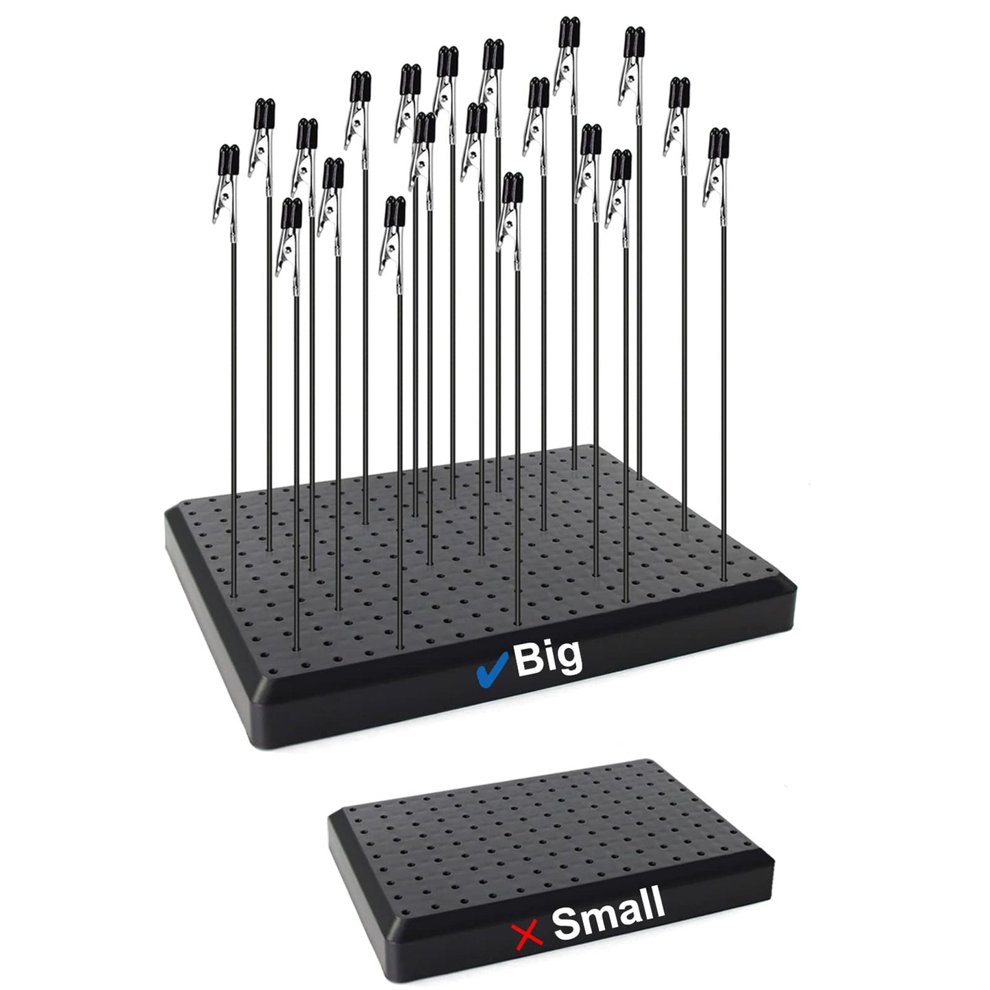 GJJC19B Painting Stand Big Base 14 x 19 Holes and 20pcs Alligator Clip Stick Set Modeling Tools for Airbrush Hobby Model Parts New