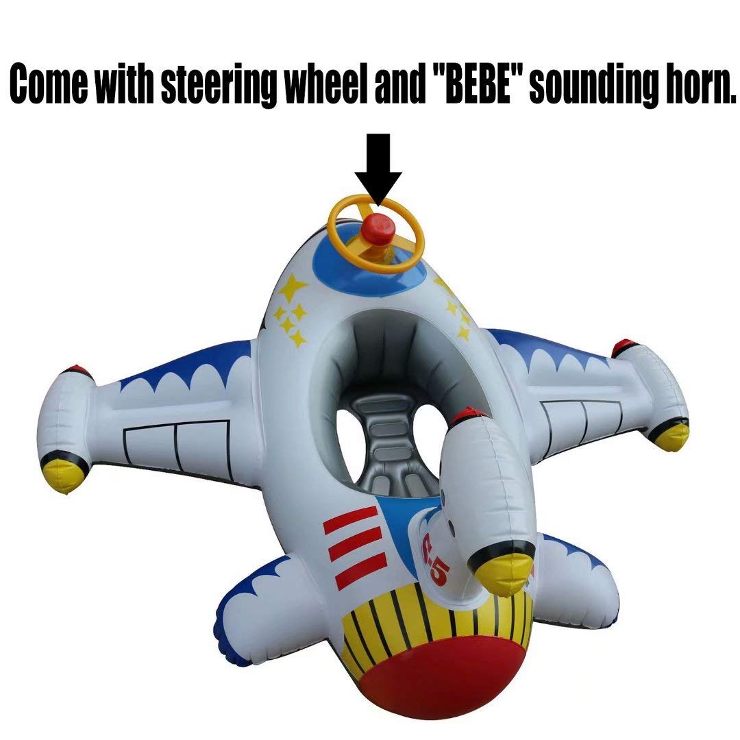 Infant Floats for Pool, Inflatable Airplane Float for Toddler