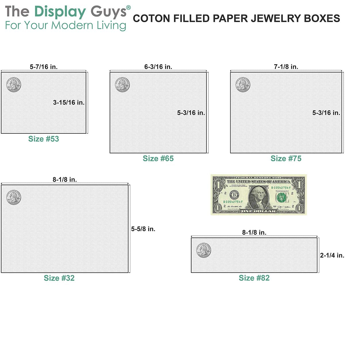 TheDisplayGuys - 100-Pack #11 Cotton Filled Cardboard Paper Jewelry Boxes Gift Case - Kraft Brown (2.1" x 1.5" x 0.8") - for Shipping or Storage