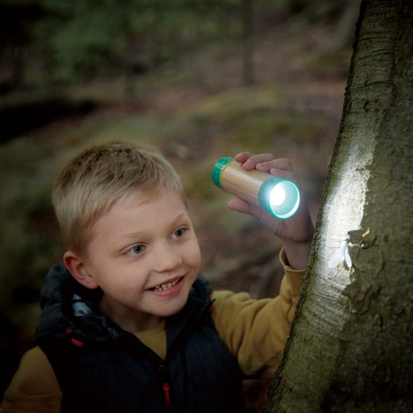 Hape 8 in 1 Nature Fun Kids Bamboo Explorer Kit for Ages 4 Years & Up with Working Flashlight, Telescope, Compass, Periscope, and Specimen Jar