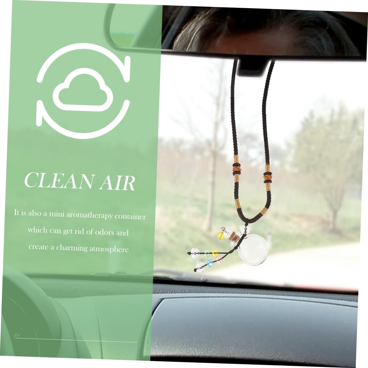 FRCOLOR 1Pc Aromatherapy Essential Oil Necklace with Bottle Pendant Diffuser Pendant for Fashionable Air and Style for Women and Moms