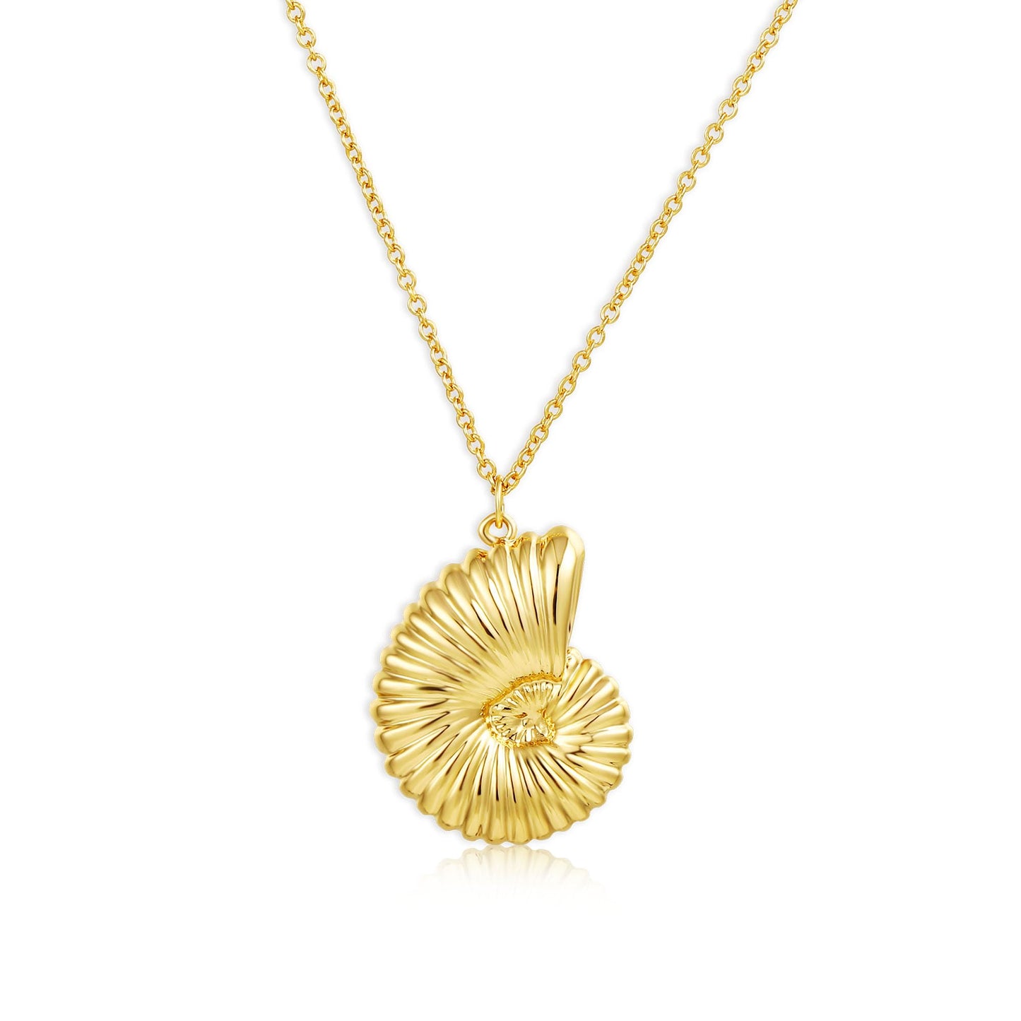 Lydow Shell Seashell Conch Necklace for Women, Cosplay Costume Sea Snail Witch Beach Summer Pendant Halloween Jewelry Gifts Beachy