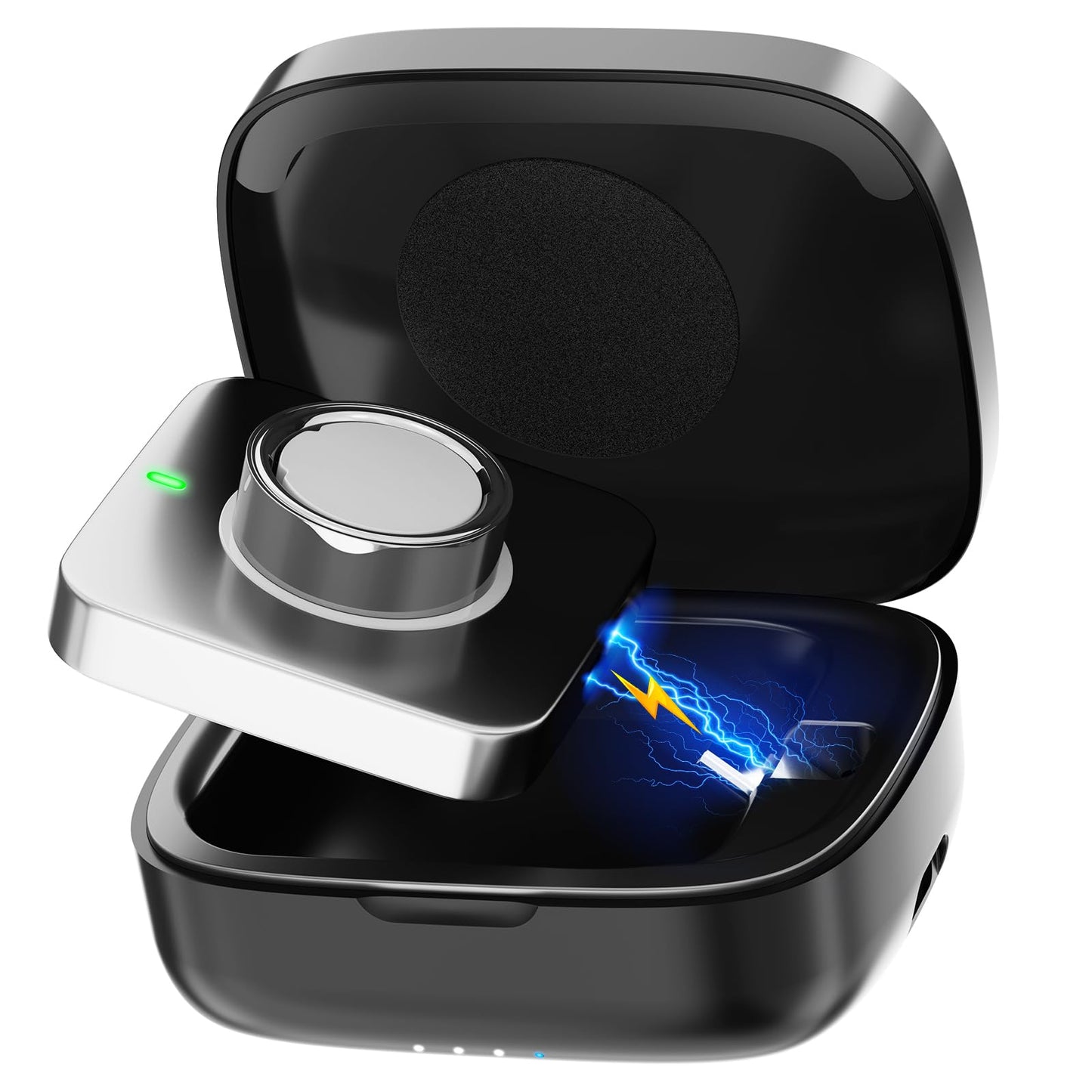 Charging Case Compatible with Ou-ra Ring Gen 4 & 3 Official Charger, Portable Wireless Charging Box with 1000mAh Capacity, Fits All Ring Sizes, 30-Day Runtime (Official Charger Not Included)
