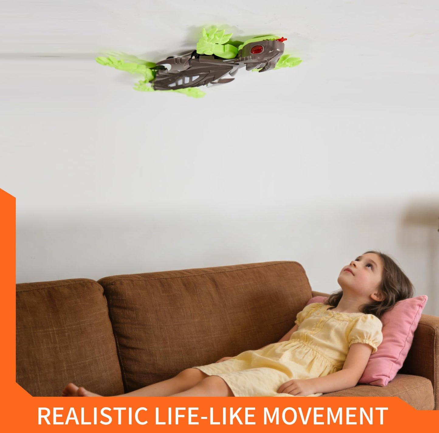RC Lizard Wall Climbing Toy – Remote Control Robotic Gecko Kids Toys with LED Lights, Wall-Crawling Action, Battery Operated, for Boys and Girls Ages 6 and up