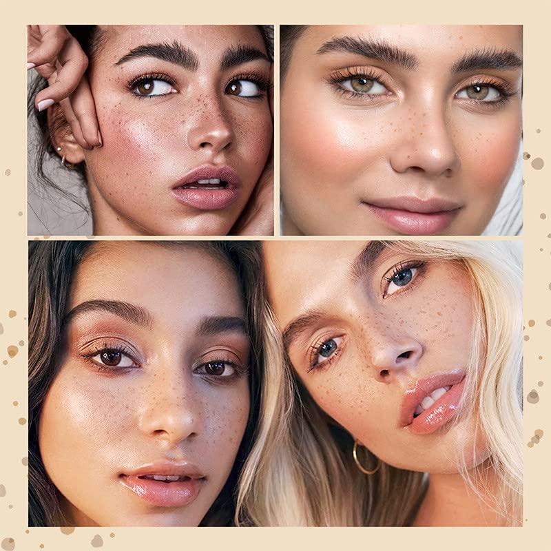 Freckle Pen Faux Freckle Pen Colour Pop Freckle Pen Supernaturally Realistic Freckles Makeup Brush Fantastic Freckles Pen Long-lasting Waterproof Soft-point Absorbent Pen For a Natural and Easy Makeup Look (dark brown)