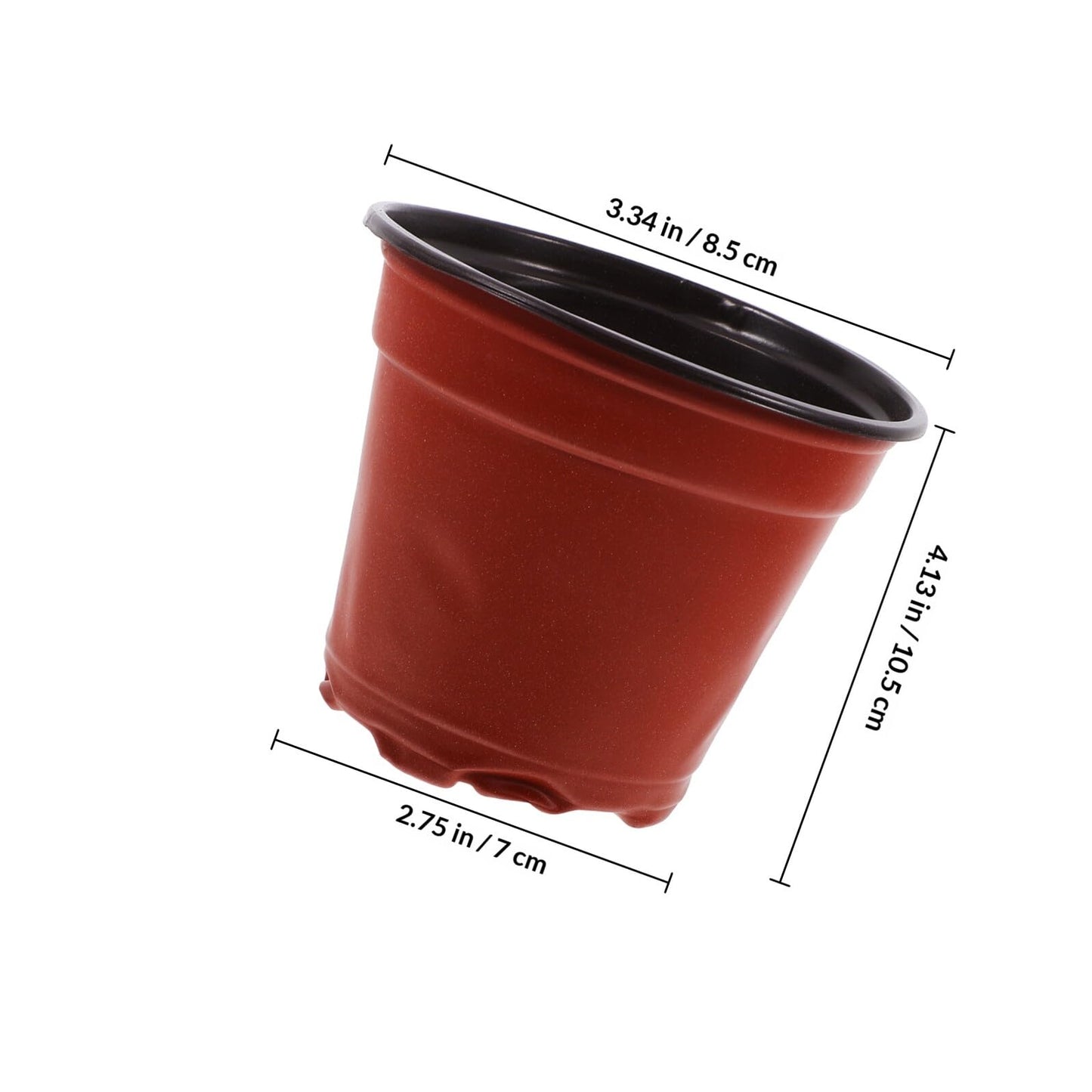 JOINPAYA 100pcs Seedling Nursery Pots for Strawberry Cuttings, Plastic Growing Cups with Dual Color Design, Thickened Sturdy Containers for Greenhouse and Garden Use