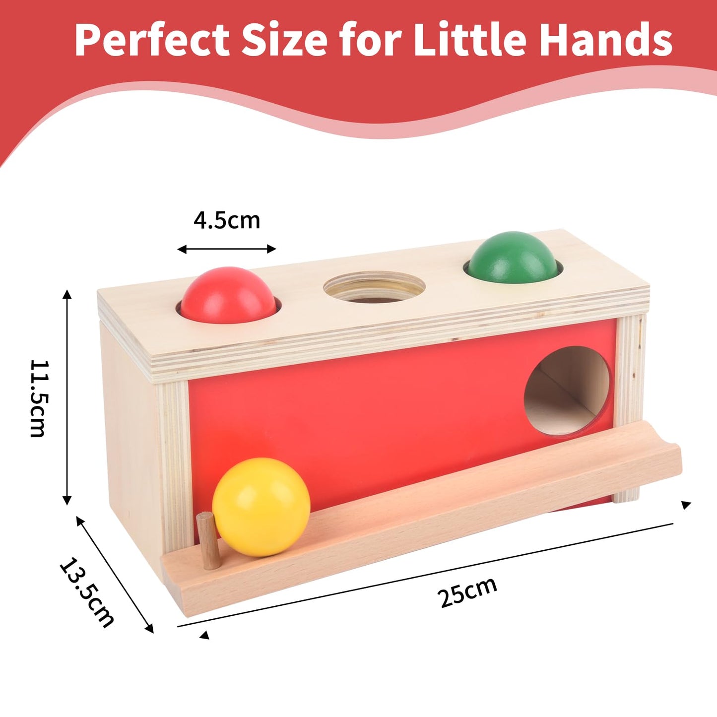 Smartwo Wooden Montessori Toys Set for Toddlers & Object Permanence Box for Baby