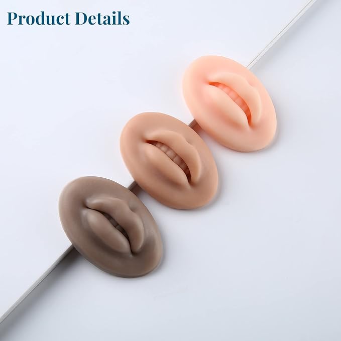 5D Soft Silicone Realistic Lip Practice Module For Semi Permanent Make Up - Lip Tattoo - PMU Supplies Tattoo Practice Lips