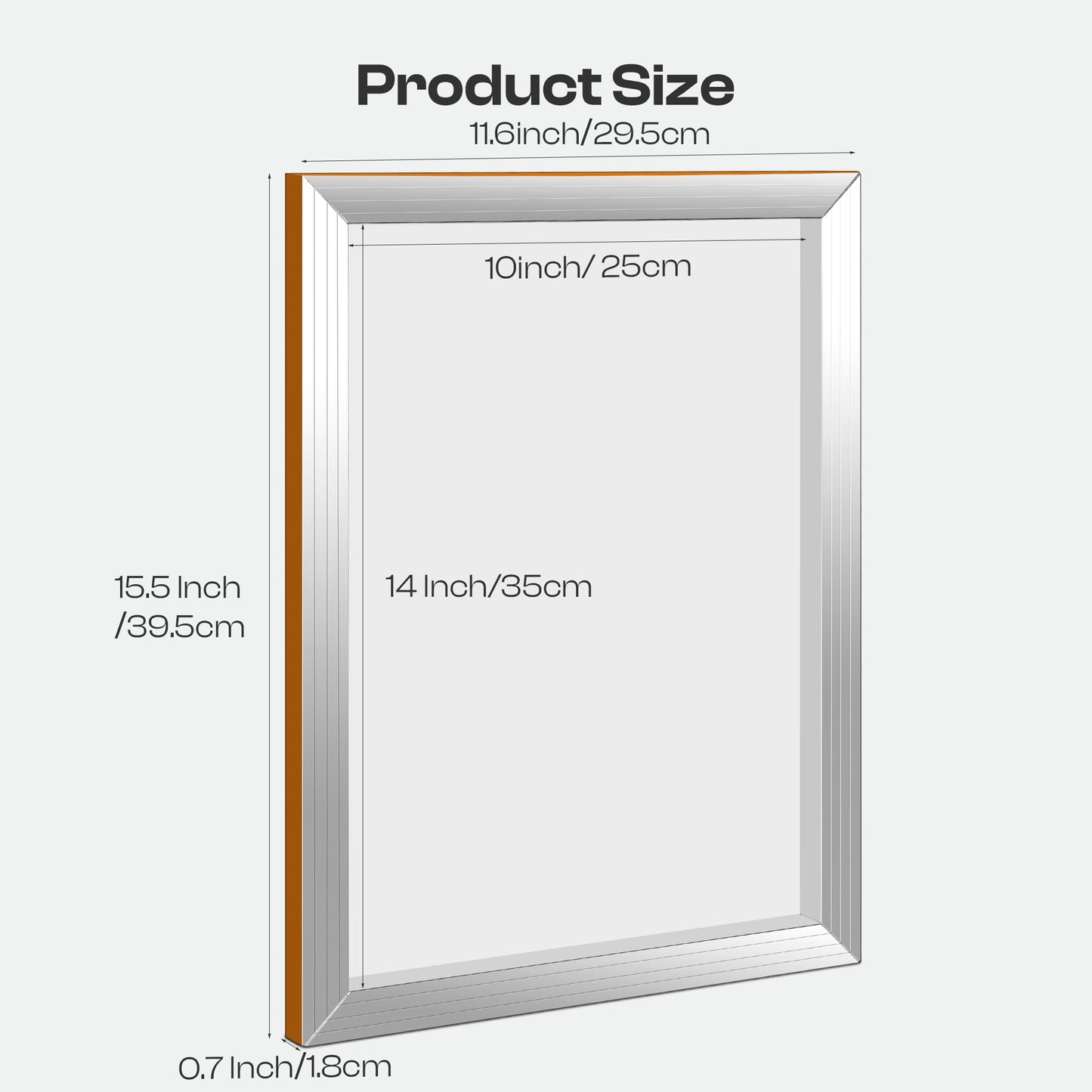 Caydo 4 Piece Silk Screen Printing Frames, 10 x 14 Inch Aluminum Screen Printing Screens with 110 White Mesh for Printing Lovers