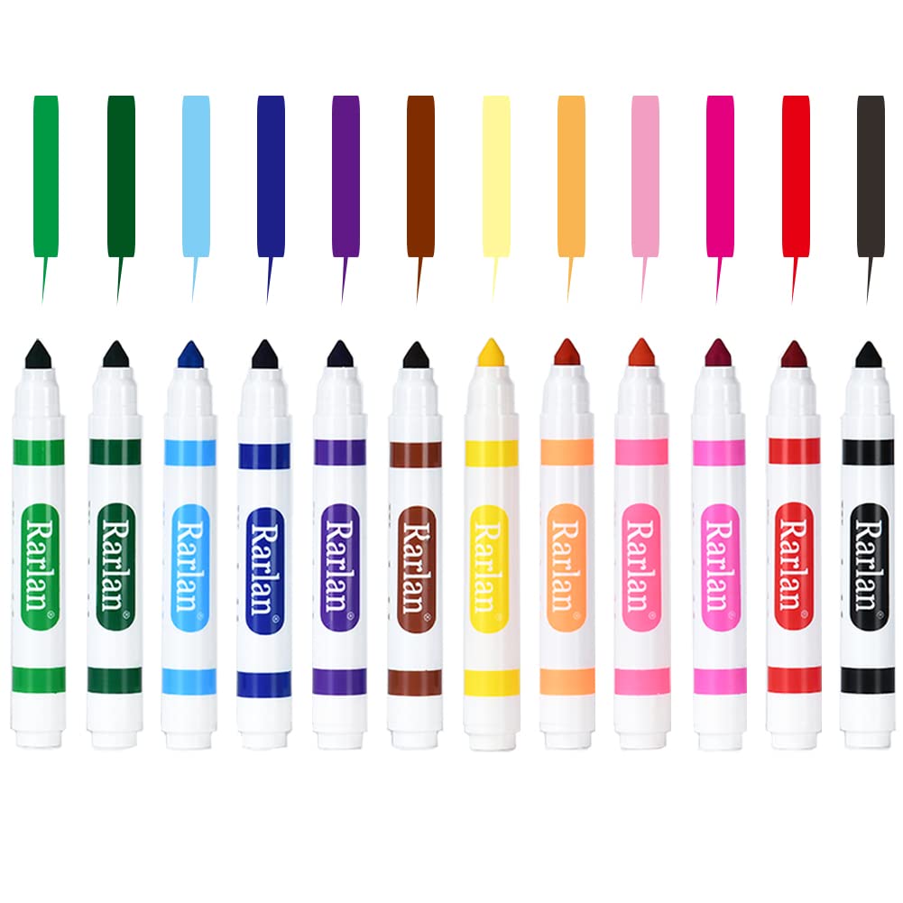Rarlan Washable Markers Bulk, Markers for Kids, Classpack, 12 Colors,12 Boxes, 144 Count