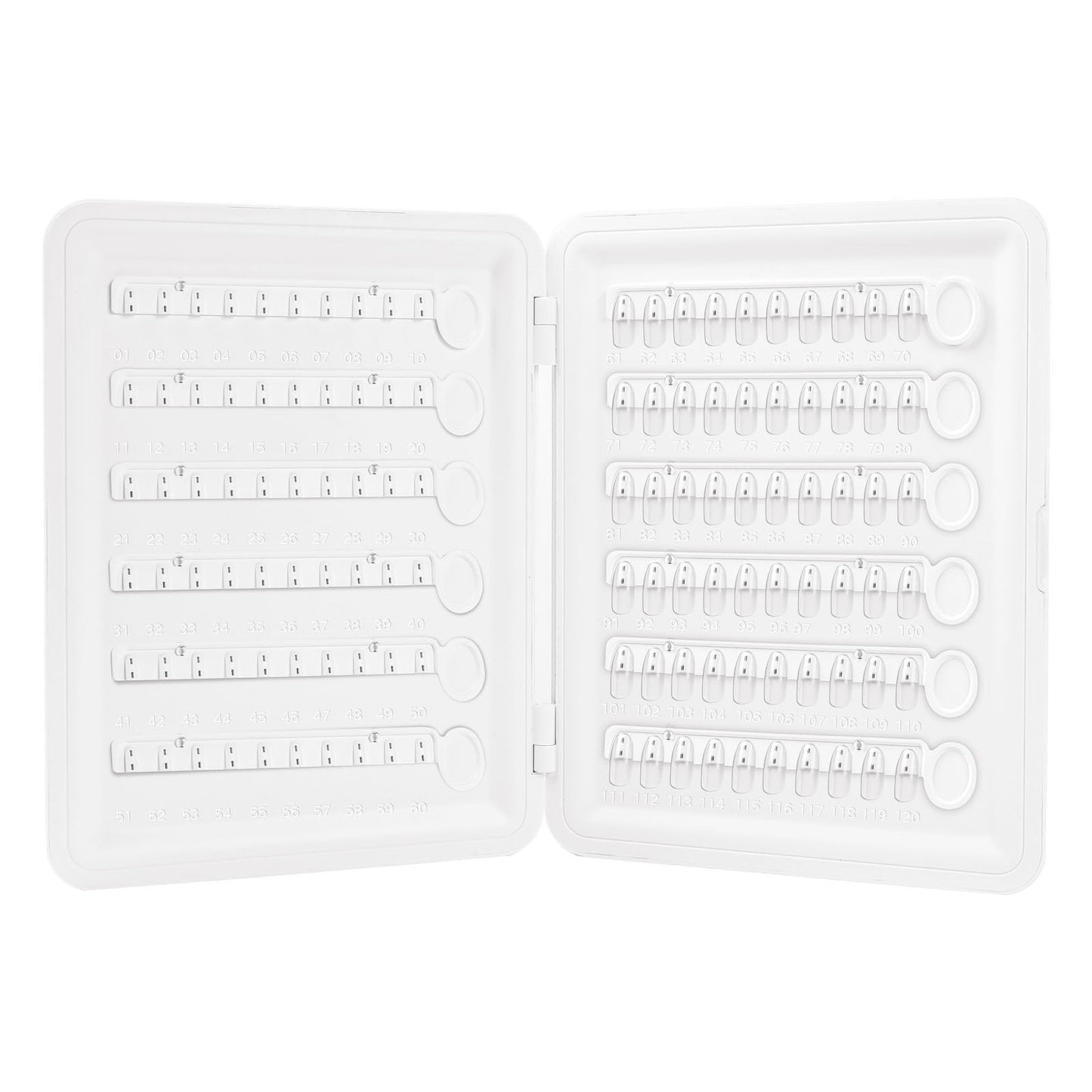 YINGJEE 150 Pcs Clear Replacement Nail Tips for C9 C10 Nail Color Display Swatch Book (Transparent)