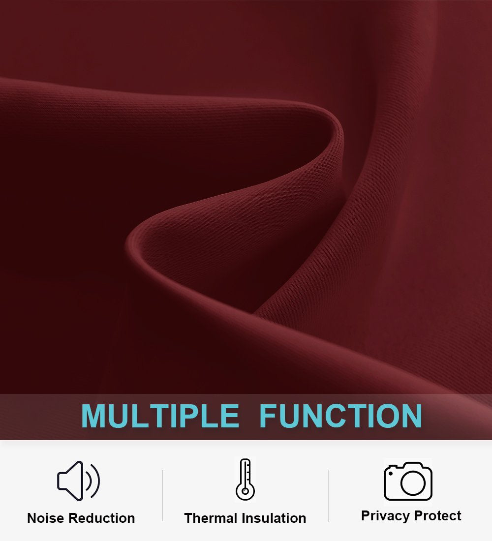 Blackout Curtains 72 inches Long for Bedroom (2 Count)