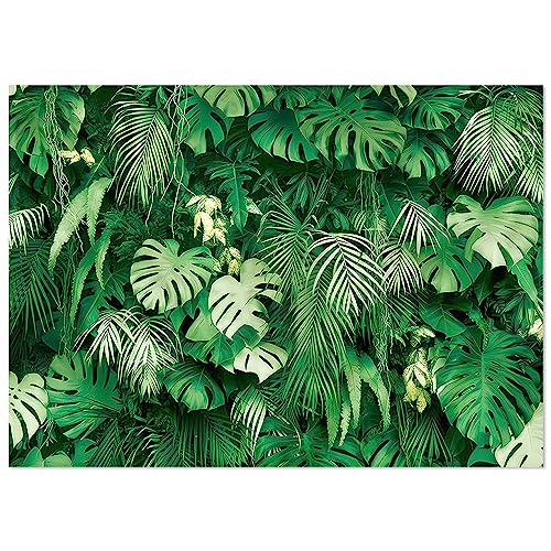 10x8FT Jungle Palm Wildlife Park Photo Backdrop Tropical Rainforest Plant Photography Background Baby Shower Party Banner Friends Family Party Decor Supplies - size: 10x8FT