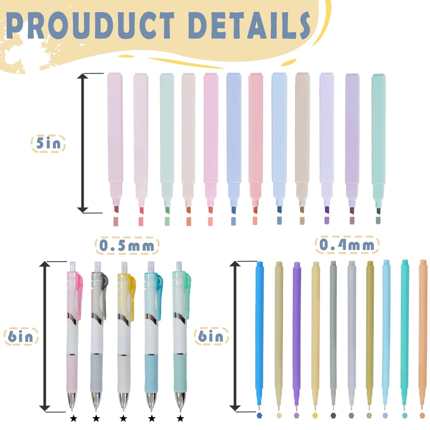 LEIOSAGN 67pcs Bible Study Supplies Journaling Kit for Study Group with Pencil Case, No Bleed Highlighters, Pens, Bookmarks, Notebook, Tabs, Index Stickers, Note Stickers, Transparent Sticky Notes