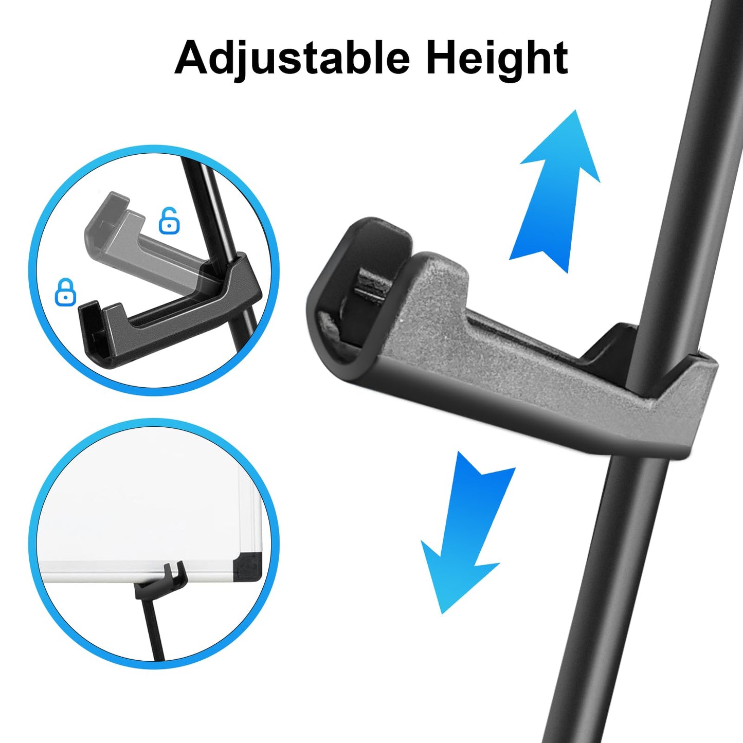 ZEGNEER Folding Display Easel Stand, 63" Tall Floor Poster Easel, Adjustable Telescoping Art Easel, Easy Assembly, 2Pack